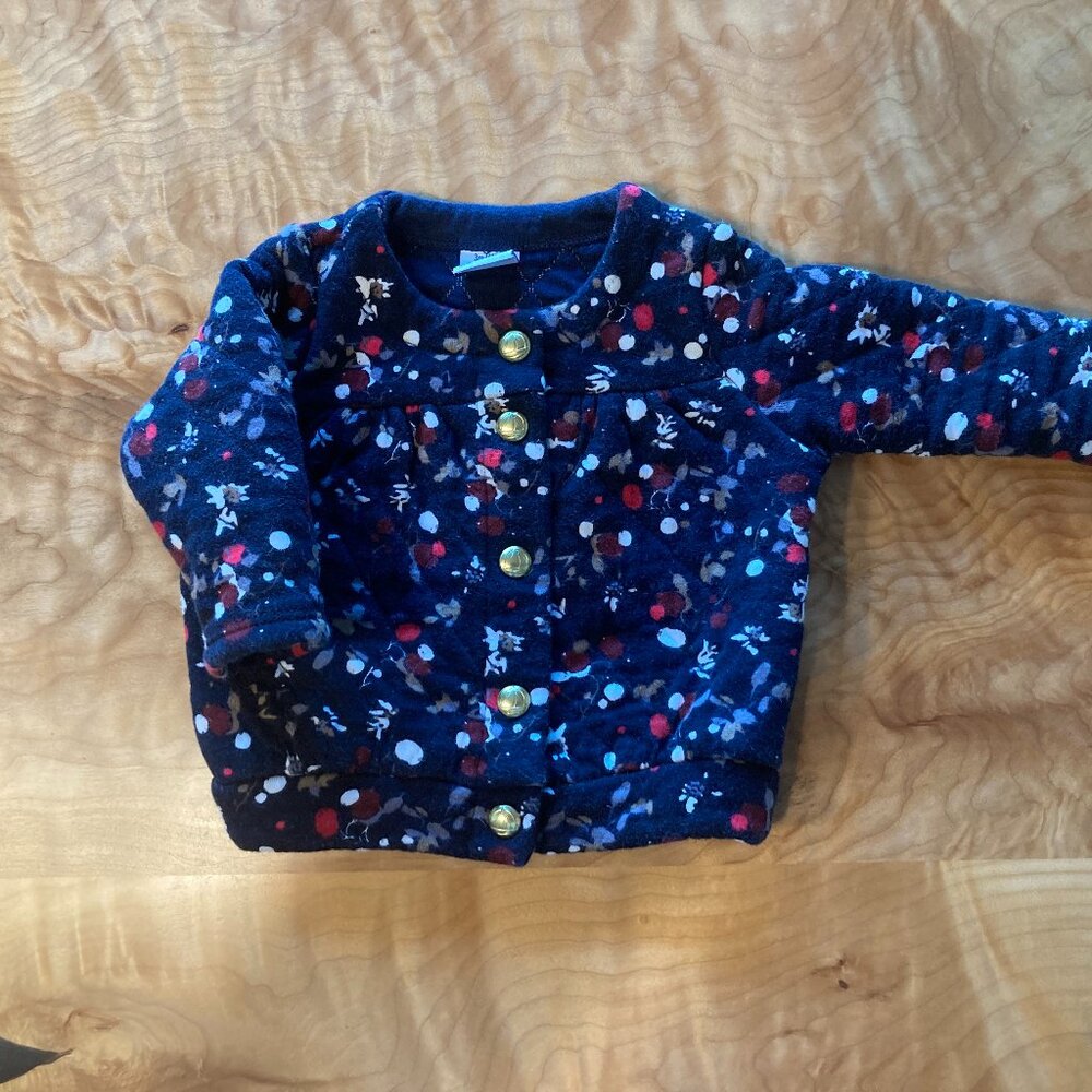 Quilted cotton baby coat